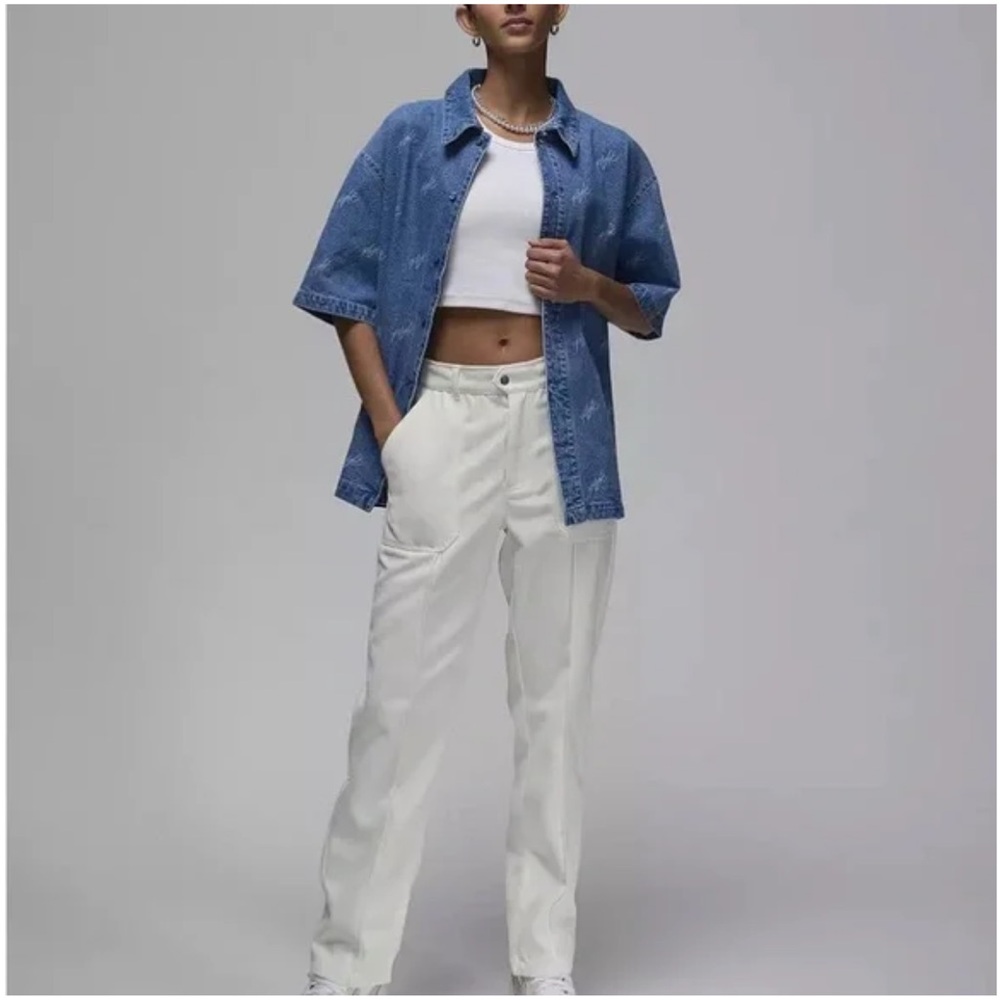 JORDAN Women's Woven Pants White FN5446 133 XL - Picture 2 of 5